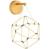 Nova Luce LED zidna lampa aluminijska u zlatnoj boji Nebula – | shoptok.hr