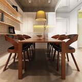  Jedilni stoli 6 kosov rjavo umetno usnje, (20699586) | Shoptok.si