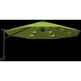  Zidni suncobran s LED svjetlima svjetlozeleni 290 cm | shoptok.hr