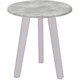 Gornji dio stola Beton siva Ø 40 x 1,5 cm Konstruirano drvo | shoptok.hr