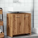 vidaXL Omarica za umivalnik artisan hrast 60x33x60 cm inž. les | Shoptok.si