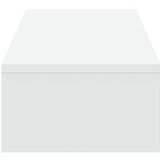  Stalak za monitor s ladicama bijeli 100 x 27 x 15 cm drveni | shoptok.hr