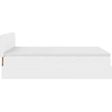  Otomanski okvir kreveta s madraca bijela 140x200cm umjetna koža | shoptok.hr