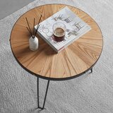 Zandiara klubska miza noel, brestov les, kovina | Shoptok.si