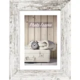 nelson 6 white/brown 20x30 wooden frame V21236