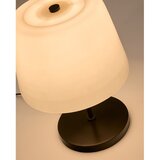 Kave Home Črno-bela namizna svetilka s steklenim senčilom (višina 38 cm) Nefar – | Shoptok.si