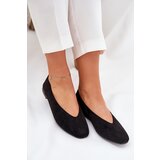 Boto Classic Ballet Flats Made Of Eco Suede Black Osallin | Shoptok.si