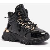 Resti Black women's sporty winter boots a'la trappers Mertika - Footwear | ePonuda.com