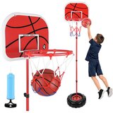 ISO TRADE dječji košarkaški koš s postoljem, podesiv 109–170 cm, s loptom i pumpom Cijene