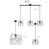 Jupiter 1533 - BOX M - Viseće svetlo BOX E27/60W | Eponuda.com