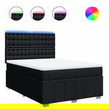 Maison Chic Box spring postelja - Vzmetna postelja z vzmetnico črna 140x200 cm blago SL23602, (21880370) | Shoptok.si