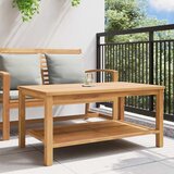  Kava Stol s pohranom Smeđa 110 x 55 x 45 cm Čvrsto teak drvo | shoptok.hr