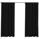 vidaXL Zatemnitvene zavese z obešali 2 kosa antracitne 140x175 cm, (20767998) | Shoptok.si