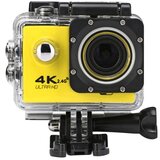 SARAHE WIFI Vodoodporna akcijska kamera Kolesarska 4K kamera Ultra potapljaška 60PFS kamera Čelada kolesarska kamera Podvodna športna kamera 1080P (rumena), (22012638) | Shoptok.si