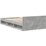 vidaXL Okvir kreveta s ladicom siva boja betona 90 x 190 cm drveni | shoptok.hr