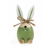 Festa eggy uskršnja dekoracija drvena jaje i zec zelena 10.5cm ( 734019 ) Cene