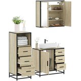 vidaXL 3-dijelni set kupaonskog namještaja boja hrasta sonome drveni | shoptok.hr
