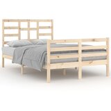 Maison Chic Posteljni okvir - Dvoposteljna postelja - Zakonska postelja iz trdnega lesa 120x200 cm-J14525, (21773184) | Shoptok.si
