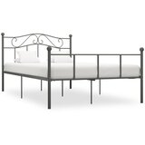Maison Chic Posteljni okvir - Dvoposteljna postelja - Zakonska postelja siv kovinski 140x200 cm-J15111, (21763129) | Shoptok.si