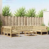  Set vanjskih sofa 10 kom. Bijela i bež | shoptok.hr
