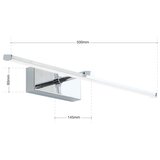 Orion WA 2-1333 - LED svetiljka za slike PUBLIO LED/10W/230V 50 cm sjajni hrom | Eponuda.com