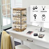 BONJUME vrtljivo stojalo za nakit s 48 kavlji | Shoptok.si