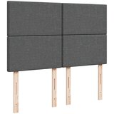 vidaXL Otomanski posteljni okvir z vzmetnico siv 140x190 cm blago | Shoptok.si