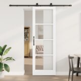 vidaXL klizna vrata s kompletnim okovom 'ORKDAL'Bijela 78x232 cm | shoptok.hr