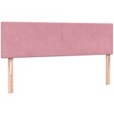  Box spring postelja z vzmetnico roza 140x210 cm žamet, (21792290) | Shoptok.si