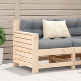  Vrtna sofa s naslonom za ruke i jastukom od masivne borovine | shoptok.hr