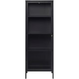 Unique Furniture Črna kovinska vitrina 58x160 cm Carmel – | Shoptok.si