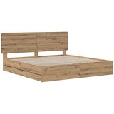  Bed Frame with Storage and Headboard Artisan Oak 180 x 200 cm | shoptok.hr