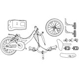  Otroško Kolo 16 Palcev za 4-6 let Svetlo roza - - roza - 11.7 - 112,5 x 51 x 75 cm - 2025- | Shoptok.si