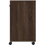  Stalak za pisač s kotačima smeđa boja hrasta 60 x 40 x 68 5 cm | shoptok.hr
