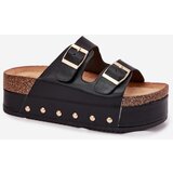 Boto Women's sandals with buckles on a massive platform black Odisene | ePonuda.com