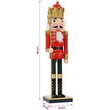  Božićni nutcracker TURKU Crvena i Crna 50 cm | shoptok.hr