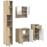  Set namještaja za kupaonicu 4 kom. Sonoma hrast 61 x 35 x 64 cm | shoptok.hr