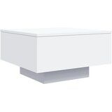 Maison Chic Klubska mizica - kavna mizica - Nizka mizica bela 55x55x31 cm inženirski les, (21753678) Cene