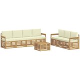  Setovi sofa 8 kom. Bijela i krem Poliester | Shoptok.si