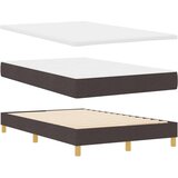  Boxspring krevet s madracem Tamno smeđa 120 x 190 cm tkanina | shoptok.hr
