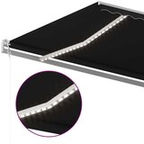 vidaXL Avtomatska tenda LED + senzor 500x300 cm antracitna | Shoptok.si