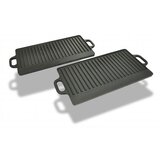 Grill Tava s Dva Lica 2 kom Lijevano Željezo 38x23 cm Cene