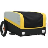 Prikolica za bicikl crno-žuta 30 kg željezna | shoptok.hr