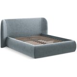 Makamii Svetlo modra oblazinjena zakonska postelja s prostorom za shranjevanje z letvenim dnom 180x200 cm Hauke – | Shoptok.si