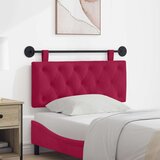  Držeće uzglavlje Zidne Vinska crvena 110 x 55 x 7 cm Baršun - boja crnog vina 100 cm bez LED | shoptok.hr