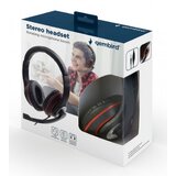 Gembird MHS-03-BKRD slušalice sa mikrofonom, 1x3.5mm black/red | ePonuda.com