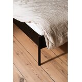 noo.ma Bijeli željezni bračni krevet bez uzglavlja s podnicom 200x200 cm Eton Basic – | shoptok.hr