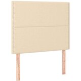  Box spring postelja z vzmetnico LED krem 100x200 cm blago, (20898375) | Shoptok.si
