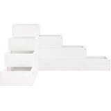  Vrtna sadilica s 4 razine 80,5 x 79 x 36 cm bijela od borovine | shoptok.hr