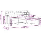  Trosjed s tabureom crvena boja vina 180 cm baršunasti | Eponuda.ba